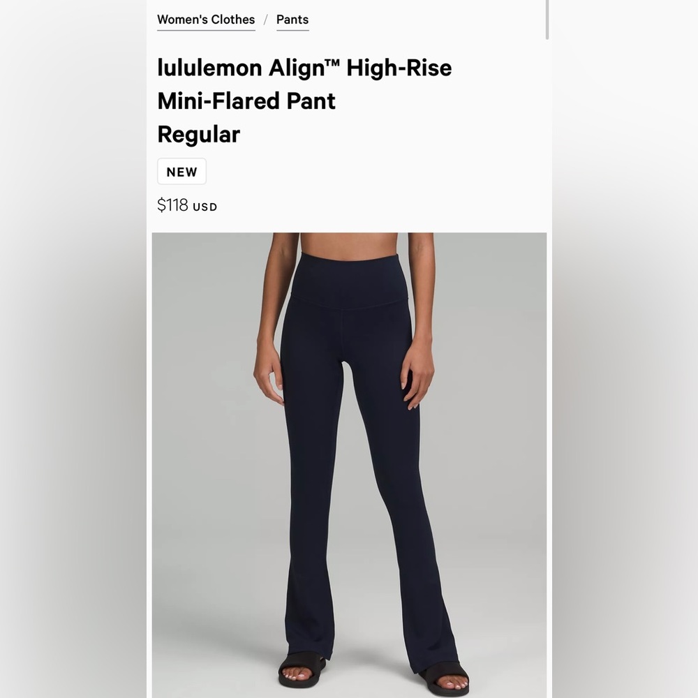 lululemon Align™ High-Rise Mini-Flared Pant
Regular